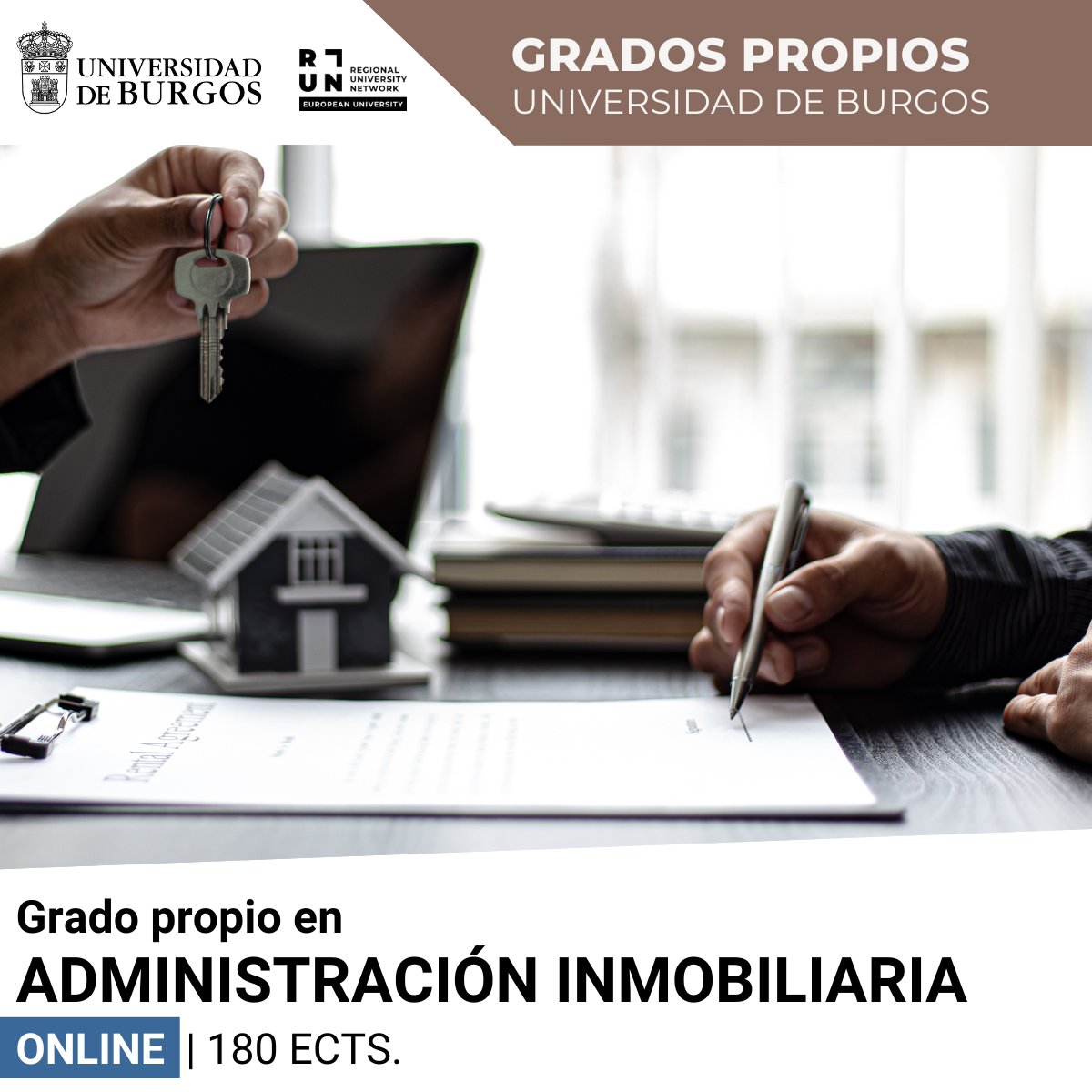 #TítulosPropios_UBU | Grado Propio en Administración Inmobiliaria 🏠 • Modalidad: online • 180 Créditos • Inicio: septiembre 2024 ¡Abierto el plazo de preinscripción! ►ubu.es/grado-propio-e…