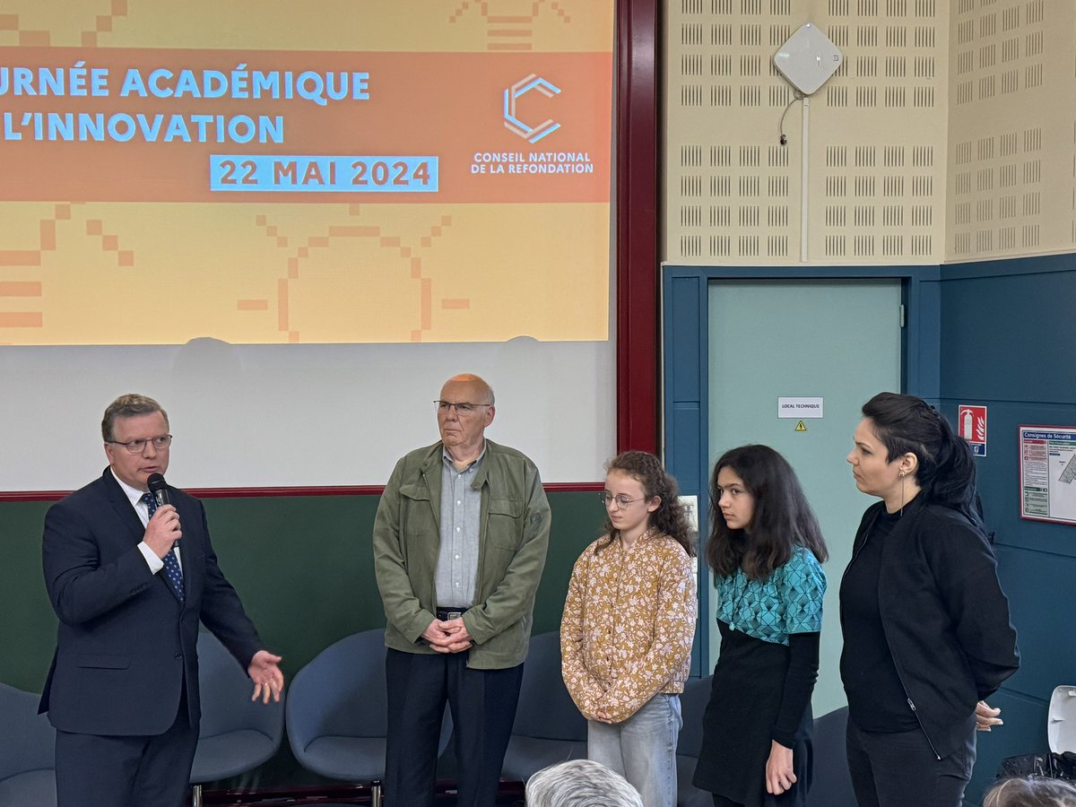 Journée Académique de l’Innovation
 en présence de M le Recteur. Félicitations à tous les lauréats. 2 projets meusiens récompensés « Les aventuriers du Montfaucon perdu » et le « CONCEPT » du collège de Montmédy.  De beaux projets innovants et fédérateurs <a href="/DSDEN55/">DSDEN55</a> <a href="/gerin_valerie/">Gérin Valérie</a>