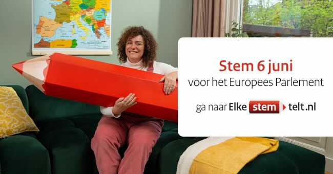 Op donderdag 6 juni 2024 is de verkiezing voor het Europees Parlement. Laat jouw stem niet verloren gaan! 🗳️ Je kunt tussen 07:30 en 21:00 uur stemmen. Uiterlijk donderdag 23 mei ontvang je jouw stempas.

Benieuwd naar meer informatie? Ga dan naar 👉 bit.ly/3wFfVgu