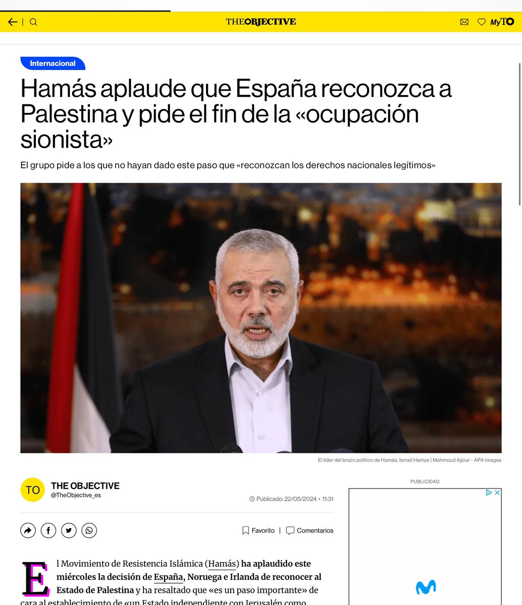 Hamas agradece a Sánchez. (25.11.23)

Hamas aplaude a Sánchez. (22.5.24)

Los terroristas adoran a Sánchez. 

————
theobjective.com/internacional/…