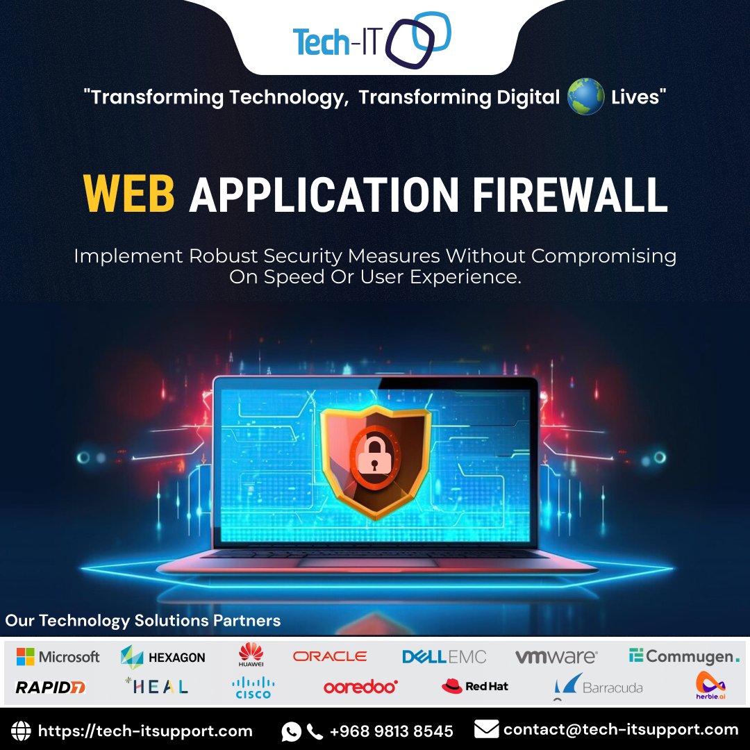 TechITOman's tweet photo. 🛡️ Protect your #WebApplications from #CyberThreats with our cutting-edge #WebApplicationFirewall (WAF).
🌐https://t.co/5oCP7c3e8U
#WebAppSecurity #CyberDefense #PerformanceOptimized #WebApplicationFirewall #CyberThreatProtection #TechITSupport #Muscat #Oman https://t.co/veAaUREOYI