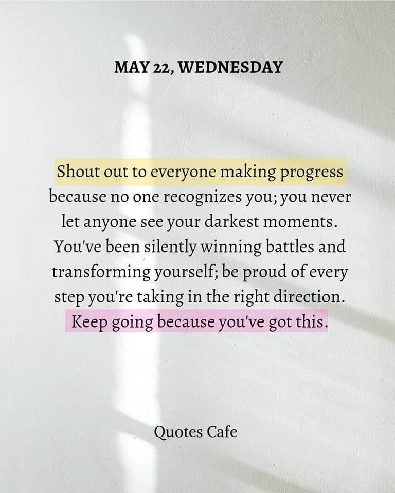 A message for today … You are more powerful than you often give yourself credit for. Only you understand the silent battles you are fighting daily. Our silent battles are proof of our strength & resilience … which give us courage to keep going! 👇