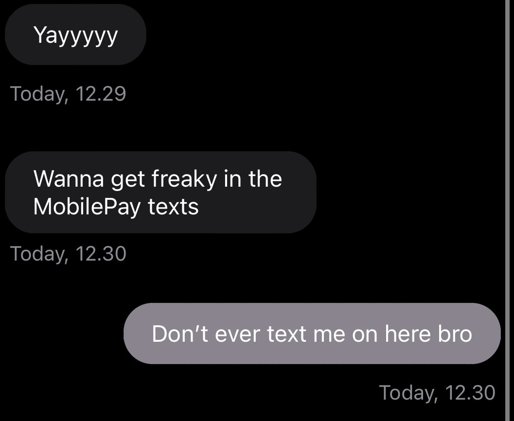 Never using MobilePay again wtf is this