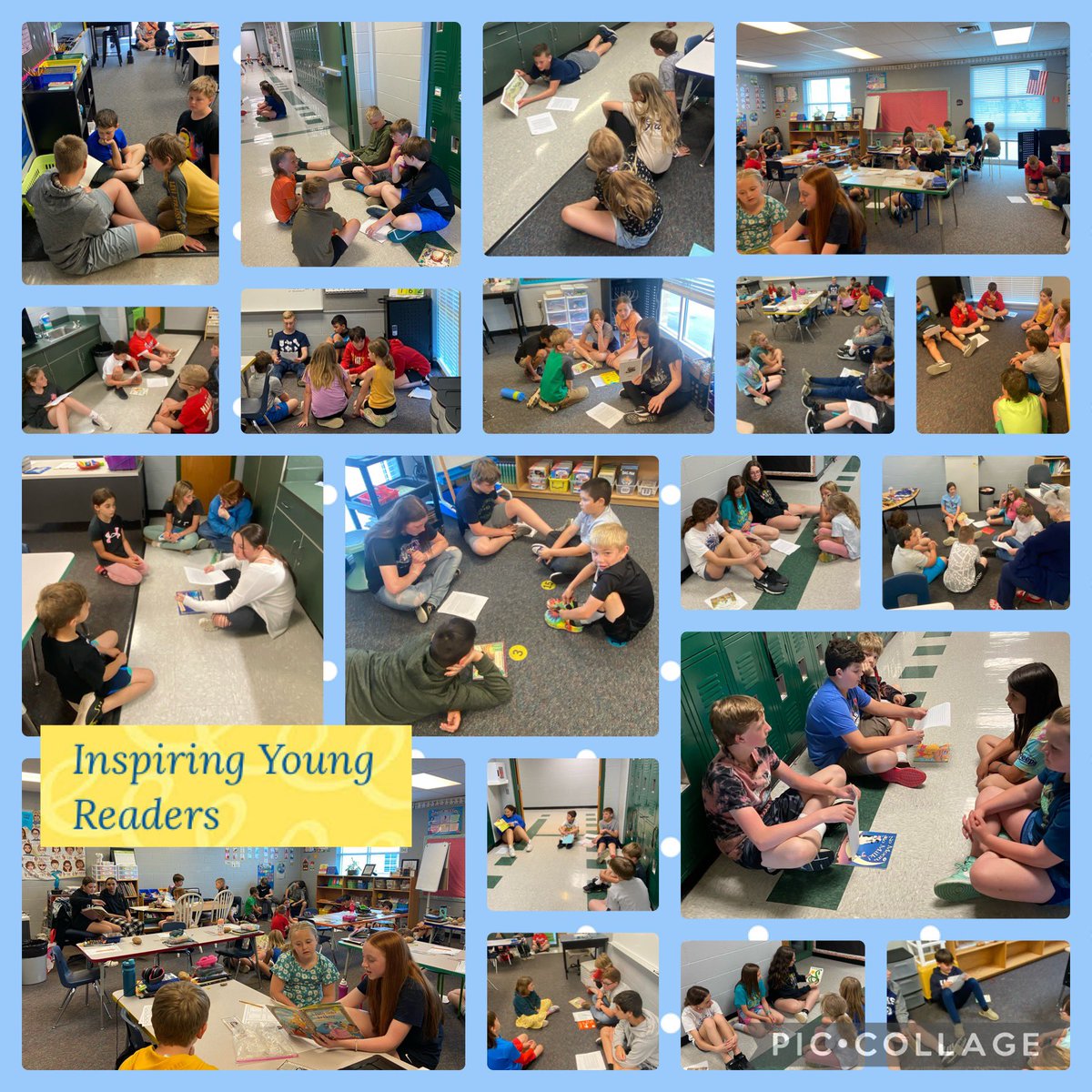 PRMS 6th graders went to PRES to share their “Inspiring Young Readers” essays with their targeted audience. After sharing essays they also read a book to students. What a pleasure to model &amp; share good reading practices with younger students. Ram Nation is PRoud of you! <a href="/USD449/">USD #449</a>