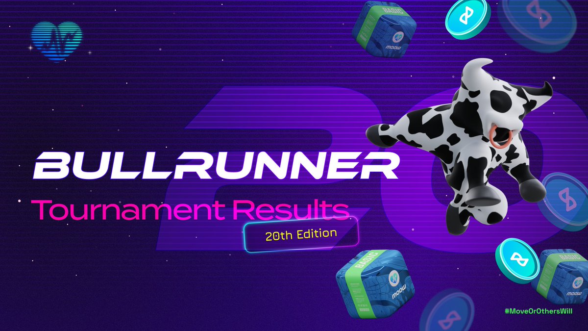 🐮 Results of the 20th Bullrunner Tournament are in!

🏆 Congratulations to the winners, who are presented in this table:
docs.google.com/spreadsheets/d…

🎉 Thank you to everyone who participated in this Bullrunner Tournament!