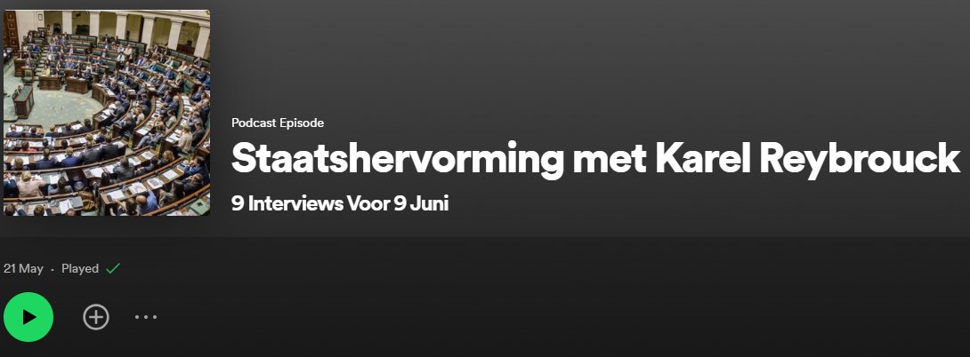 In aanloop naar de verkiezingen had ik een fijn gesprek met Harry Verschaffel van <a href="/civixbe/">CIVIX</a> over het nut van institutionele hervormingen, communautaire pacificatie en de (on)zin van verdere bevoegdheidsoverdrachten. 

De podcast kan je hier beluisteren: open.spotify.com/episode/6SEY7b…
