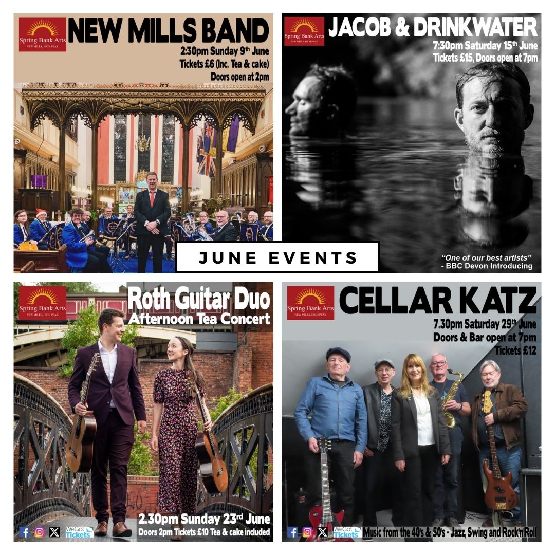 June Events - For more information and tickets for our upcoming events, simply click on the link mailchi.mp/9eaff44aa660/w…

#springbankarts #newmills #visitnewmills #highpeak #derbyshire #highpeak #events #livemusic #community #folkmusic #chambermusic #jazzmusic