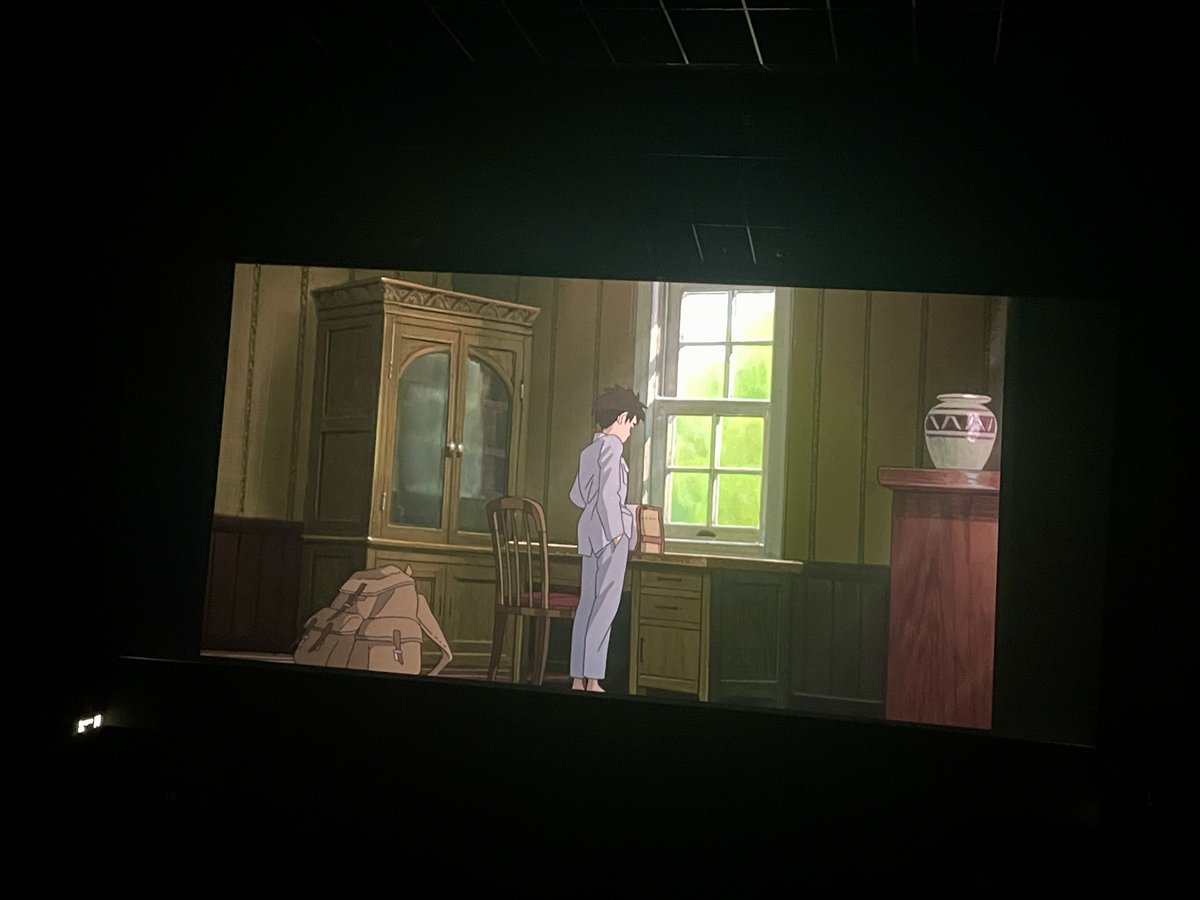 Happiness is getting to watch a Hayao Miyazaki movie in the cinema hall. 

#TheBoyandTheHeron