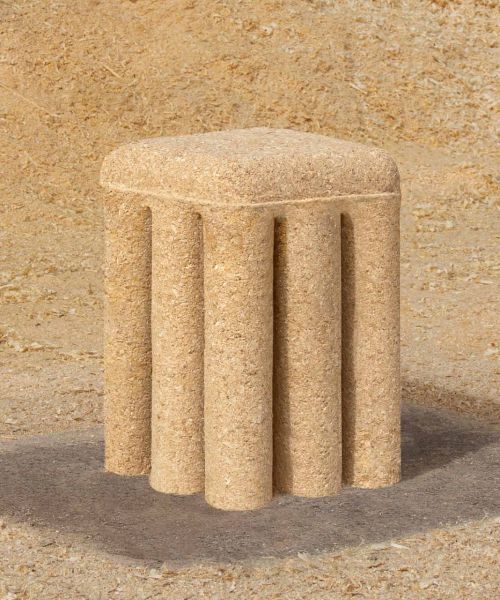 this is briket, a recyclable stool made entirely from potatoes and sawdust buff.ly/3wSYbyf