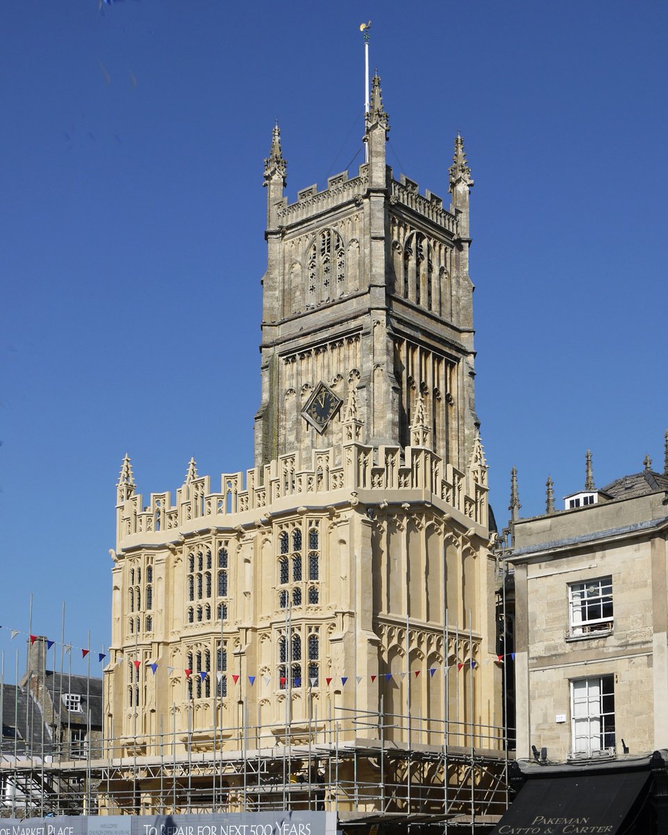 ✨St John the Baptist, Cirencester✨  

This is Gloucestershire’s largest parish church and is home to an amazing 15th century tower. 

The tower is open to visitors on certain days of the year and the view is certainly worth the climb!  

ghct.org.uk/churches