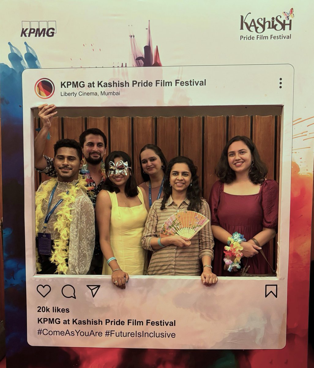 We were delighted to collaborate with @KashishFilmFest as their ✨ Angel Sponsors ✨. This partnership underscores our commitment to #diversity and #inclusion, using the art of film to amplify #LGBTQ+ voices and stories | #KGS #KPMGGlobalServices #ComeAsYouAre #futureisinclusive