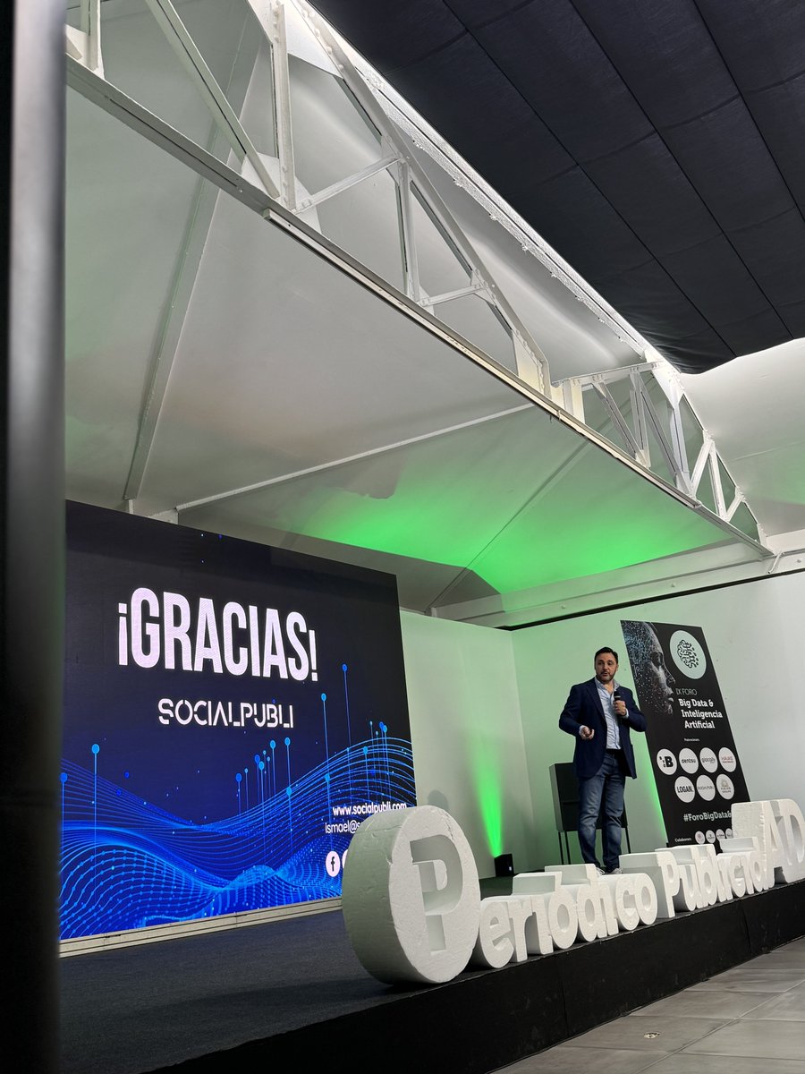 i_republica's tweet photo. 📌 Ayer nuestro CEO @elqudsi, participó en el IX Foro de Big Data & Inteligencia Artificial, organizado por @PdelaPublicidad.  

Donde presentó la nueva IA de @SocialPubli_esp, #BrandDetector una herramienta revolucionaria con la que analizar en instantes los vídeos de los creadores de contenido y saber si sus gustos son realmente compatibles con tu marca. 🚀