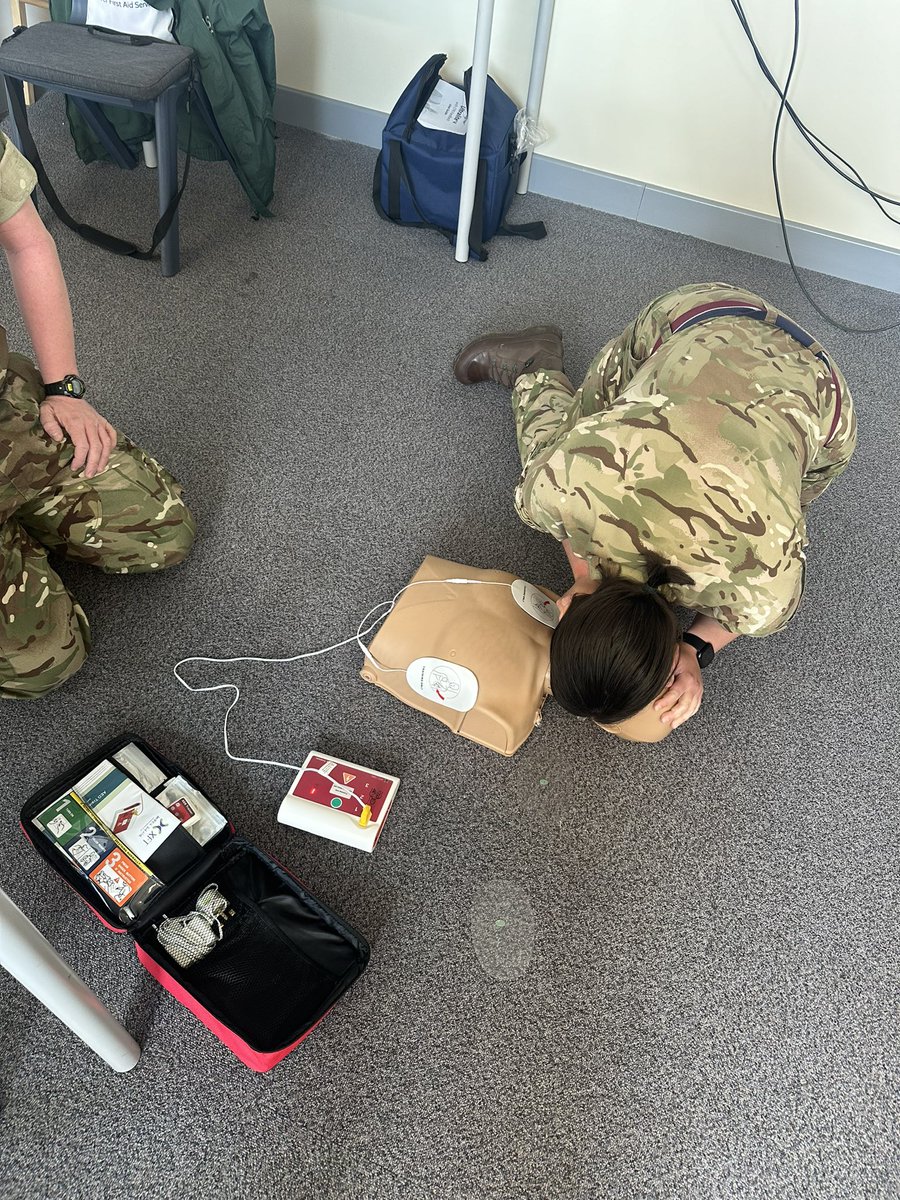 lifesaverLFAS's tweet photo. Fantastic day delivering an Emergency First Aid at Work course for @DGSBTweet staff and cadet force volunteers!
Excellent group and facilities - thank you all for giving up a day out of busy schedules to attend.
#bealifesaver #firstaid #efaw #training #dgsb https://t.co/C7VsfxyBH2