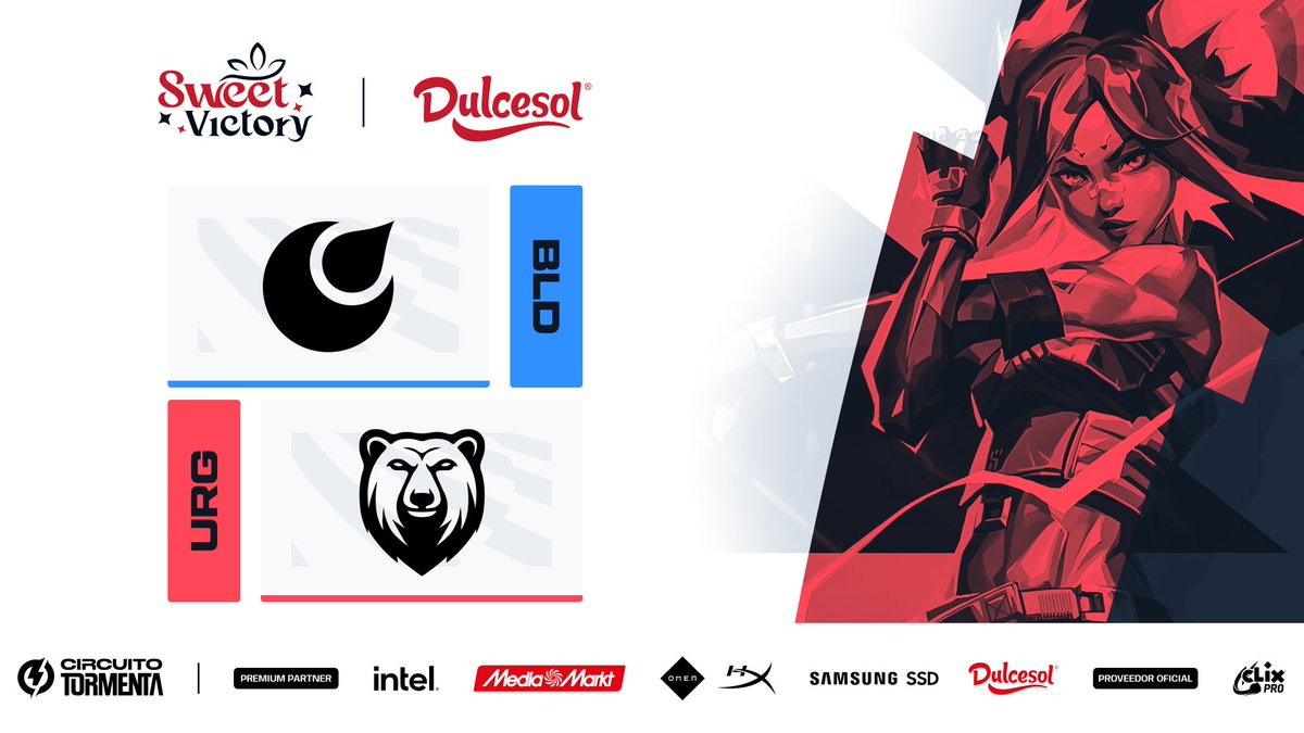 Circuito Tormenta | VALORANT (@tormentavales) on Twitter photo ยกLa Gran Final de #SweetVictory se acerca!
Tendremos el partido en directo para conocer al campeรณn de la Premium Cup de Dulcesol y <a href="/vickyfoods/">Vicky Foods</a> entre:
๐ฅ<a href="/Bloodmoonesport/">Blood Moon</a> vs <a href="/UrsusGaming_/">Ursus Gaming</a>
Os esperamos el domingo a partir de las 17:00h๐คฉ ยกLa Gran Final de #SweetVictory se acerca!
Tendremos el partido en directo para conocer al campeรณn de la Premium Cup de Dulcesol y <a href="/vickyfoods/">Vicky Foods</a> entre:
๐ฅ<a href="/Bloodmoonesport/">Blood Moon</a> vs <a href="/UrsusGaming_/">Ursus Gaming</a>
Os esperamos el domingo a partir de las 17:00h๐คฉ