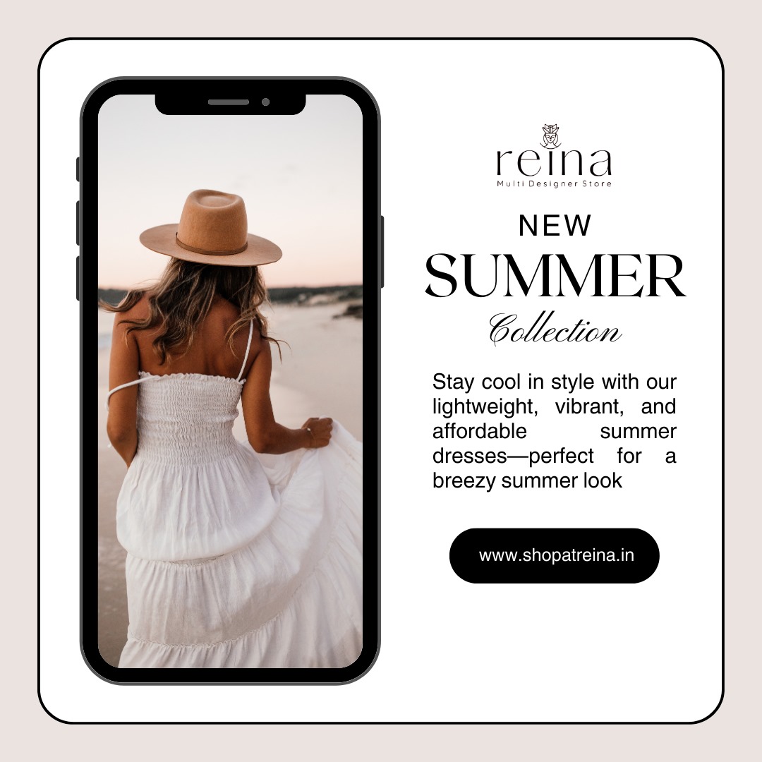 Beat the heat in style with our easy breezy summer dresses! Lightweight, vibrant, and affordable everything you need for a perfect summer look. Shop now!

#reinamultidesignerstore #SummerStyle #BreezyDresses #LightweightFashion #VibrantLooks #SummerWardrobe #ShopNow