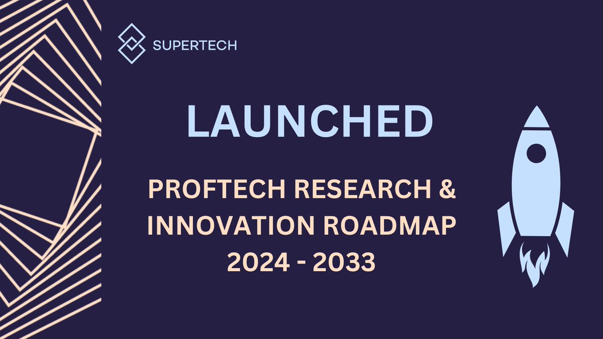 We're excited to announce the launch of the @supertech_wm ProfTech Research & Innovation Roadmap 2024-2033! 🚀 Read the full announcement and explore the roadmap here: supertechwm.com/news/supertech… #OpenFinance #Innovation