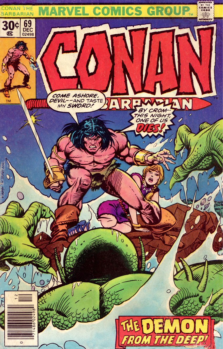 Enjoy the Gil Kane Conan cover for this wonderful Wednesday! #gilkane #dccomics #marvelcomics #comics #comicbookart #comicbooks #illustration #superheroes