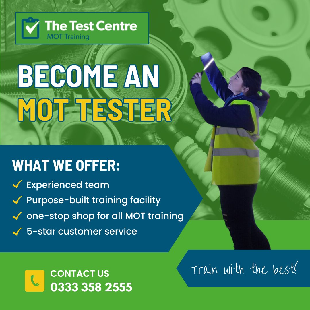 With the shortages in the industry, there is no better time to train to be an #MOT tester 

Last week the shortages for mechanics was raised in parliament: garagewire.co.uk/news/mechanic-…

We have a course for you!  Just give us a call! 
📞0333 358 2555.