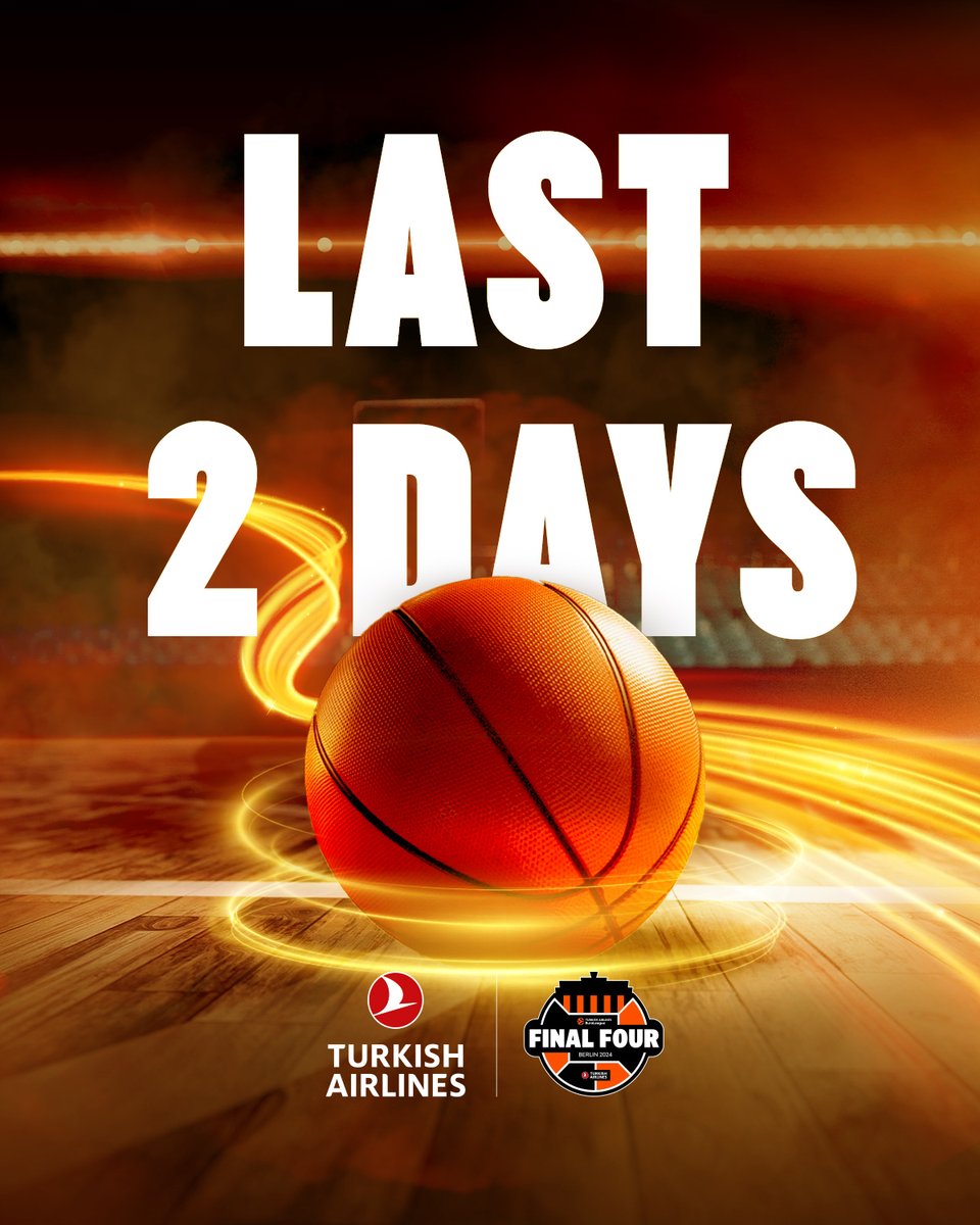 ✈️🏀 Get ready to witness history in the making the Final Four is just 2 days away! #TurkishAirlines #EuroLeague