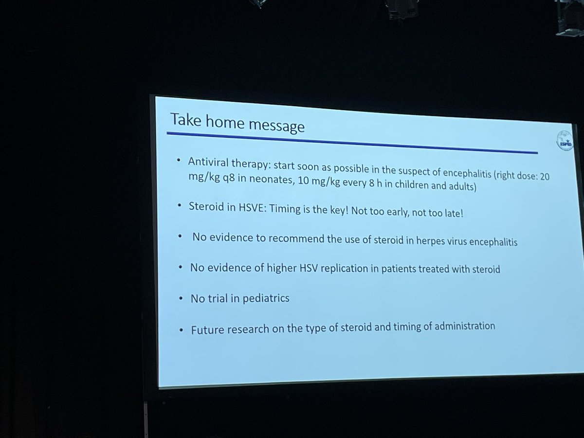 How do we improve outcomes for children with HSVE? No data so far supporting the role of steroids  but how about immunoglobulin use?
#espid2024
