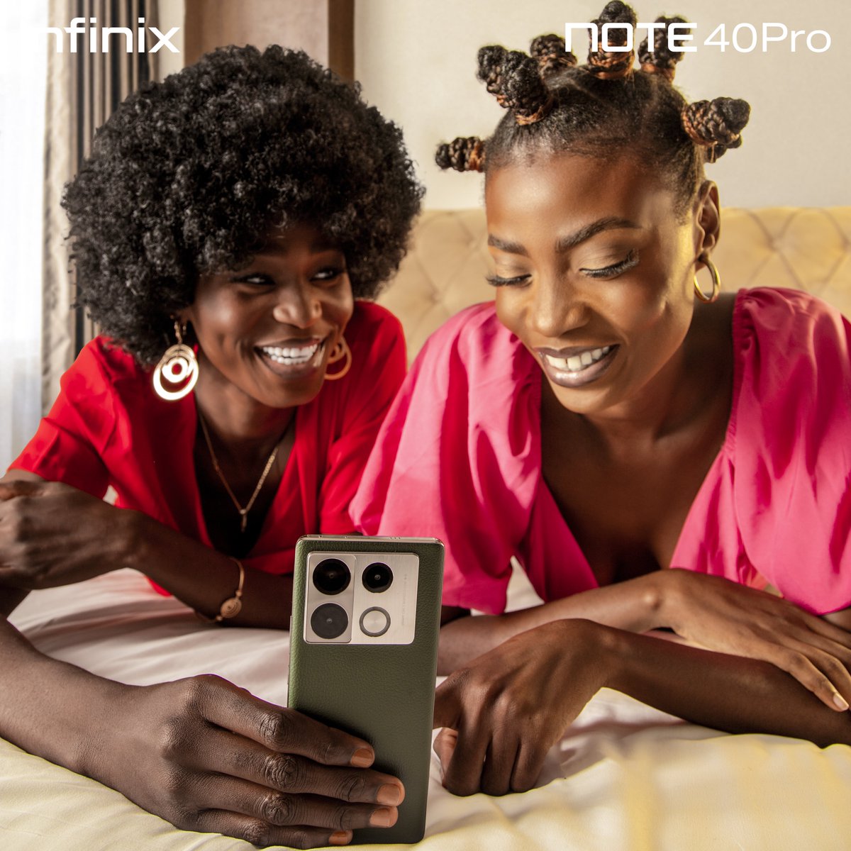 Deux amies, un #NOTE40PRO et des milliers de souvenirs

NOTE 40 PRO capture tous vos moments précieux entre amies.

#Infinix #Note40Series #ChargeSansLimite