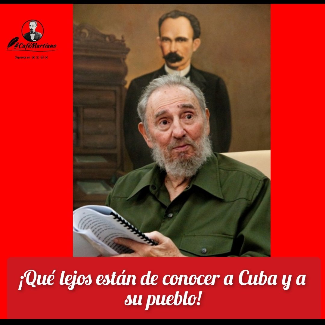 @cafemartiano @DiazCanelB @InesMChapman @YaquedeCuba @EVilluendasC @agnes_becerra @ValoresTeam1 @QbaDCorazon_ @PartidoPCC @TeresaBoue @GHNordelo5 Buenos días ☀️ #CaféMartiano Dijo Fidel: 'Para nosotros los cubanos, Martí es la idea del bien que el describió'. #CubaViveEnSuHistoria