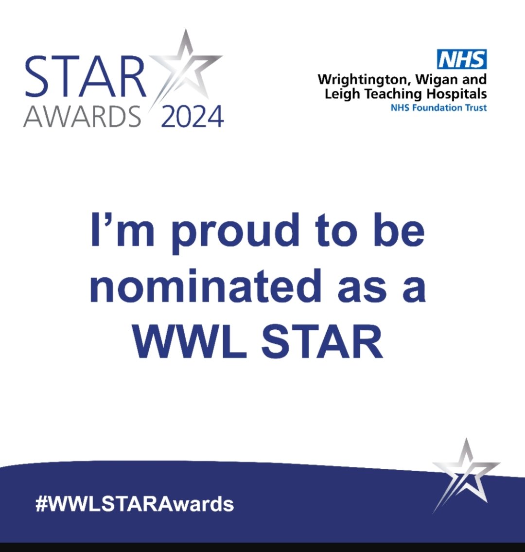 Beautiful feeling to get such an email. ☺️Thank you for nominating me #grateful #feelingappreciated #WWLSTARAwards <a href="/WWLNHS/">WWL NHS</a>