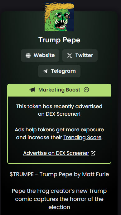 ADS Dexscreener now live🐸