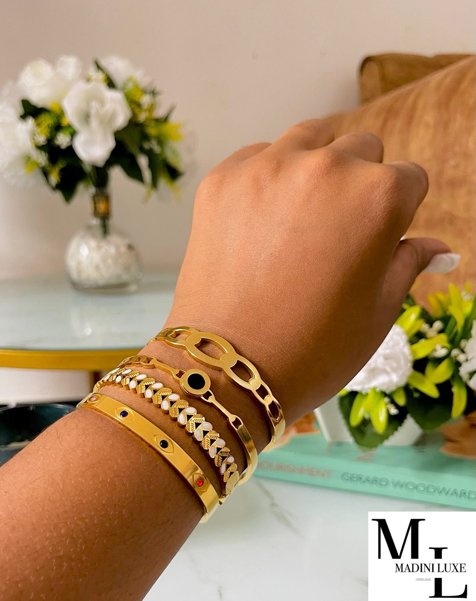 Bracelets restocked 10k each 

Allergy free and non tarnishing

Call or WhatsApp 0624702892

Located at Africa sana.

Follow <a href="/Madini_Luxe/">MADINI LUXE</a> for more