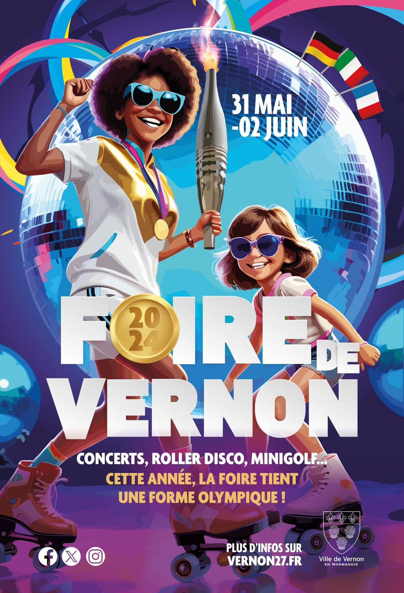 Cette année, la foire est en forme olympique 🏅 3️⃣ jours de festivités en plein cœur de la ville ! Une multitude d'activités sportives et des concerts gratuits pour s'échauffer avant le passage de la Flamme Olympique ⚽️🏟️🔥 Comme chaque année, le centre-ville va s'animer avec