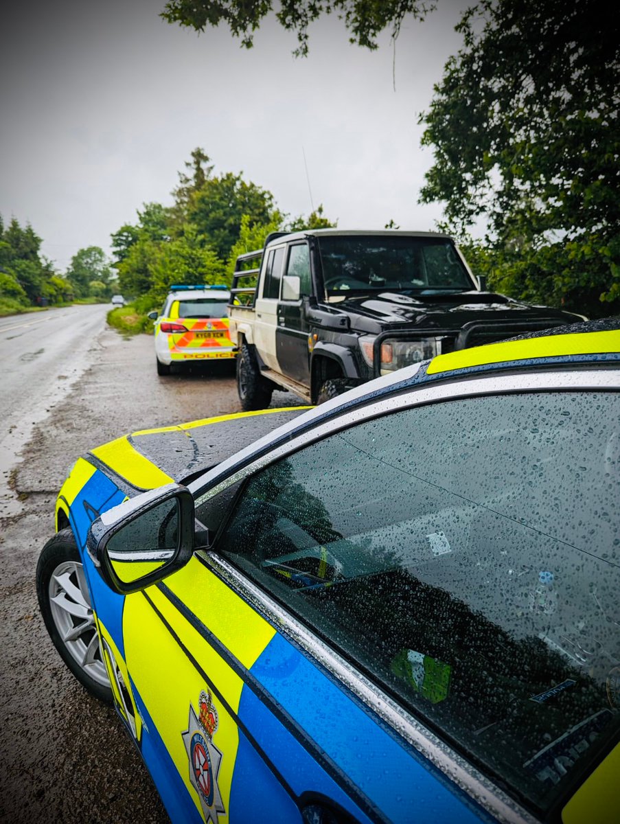 The vehicle was involved in a fail to stop collision on the A303 A member of the public called us and followed until #RPU #SCIT and #CPT stopped it just outside Devizes. Driver #arrested for multiple offences