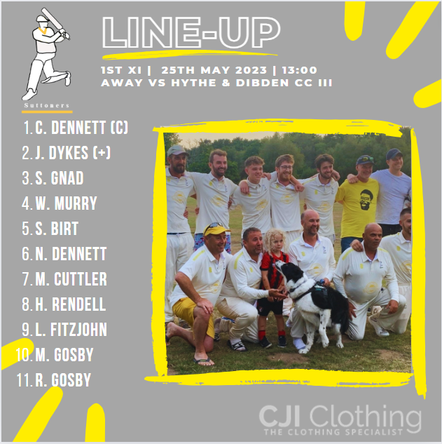 SuttonersCC's tweet photo. 1st XI side travelling to @HytheDibdenCC on Saturday https://t.co/skUiSOaG13