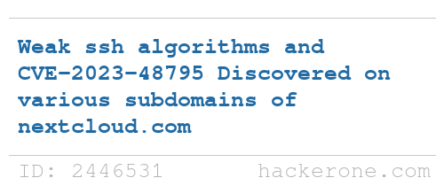 Nextcloud disclosed a bug submitted by axosolaman: hackerone.com/reports/2446531 #hackerone #bugbounty