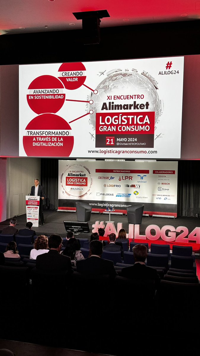 Participando en el XI Encuentro <a href="/Alimarket/">Alimarket</a> .
#Logistica #GranConsumo 
#ALILOG24
<a href="/Alimarket_GCon/">AlimarketGranConsumo</a>