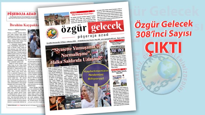 Özgür Gelecek Sayı 308. çıktı Özgür Gelecek'in yeni sayısı, “Siyasette Yumuşama ve Normalleşme”, Halka Saldırıda Uzlaşma!' manşetiyle çıktı. ➡️tinyurl.com/y88tye53