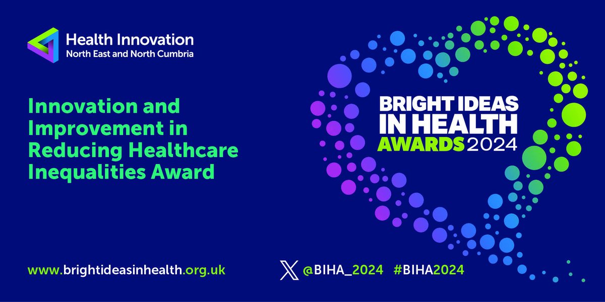 Have you worked on an innovative & creative initiative that aimed to reduce healthcare inequalities at a national or local level? Enter the 'Innovation and Improvement in Reducing Healthcare Inequalities' category at #BIHA2024! Apply now ➡️ bit.ly/3USdiju