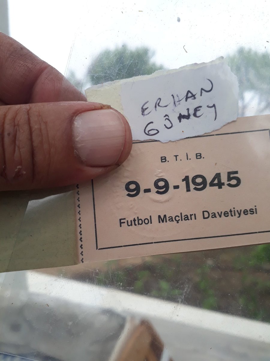 09.09.1945 Vefa--Davutpasa istanbul kupası 1.tur 2.maçı #macbileti #davetiye #kagitbilet #spormuzesi