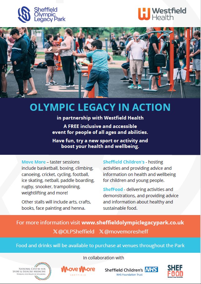 ‼ FREE SPORTS ACTIVITIES ‼ available across the @OLPSheffield on Sunday 2nd June. Free event, open to all to try a range of sport and physical activity taster sessions. @movemoresheff 🏀🥊🛶🏏🏉🏋️‍♀️🚲