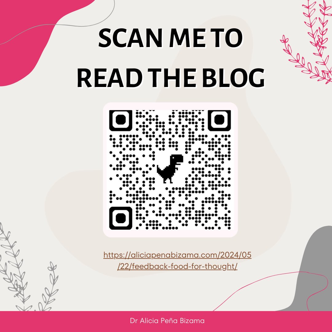 Alicia_P_Bizama's tweet image. Feedback can be difficult to receive as we may hear it as negative criticism.
Instead, viewing it as information can help us reduce tension. Check out 
my blog post for tips on how to make the most of feedback. Have a good week😊 #feedbacktips #confidencetips