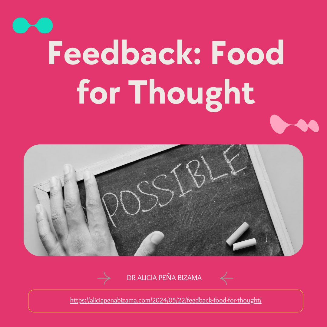 Alicia_P_Bizama's tweet image. Feedback can be difficult to receive as we may hear it as negative criticism.
Instead, viewing it as information can help us reduce tension. Check out 
my blog post for tips on how to make the most of feedback. Have a good week😊 #feedbacktips #confidencetips