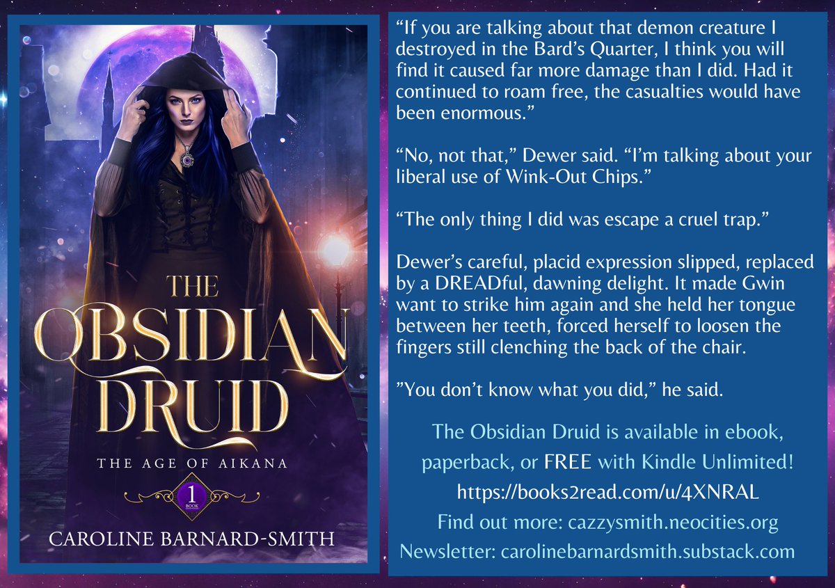 It's Book Quote Wednesday! Today's word is DREAD. Gwin endures a soul-shattering conversation with Lord Dewer—from #epicfantasy The Obsidian Druid: books2read.com/u/4XNRAL #bookqw #Free #KindleUnlimited #WritingCommunity #readersoftwitter