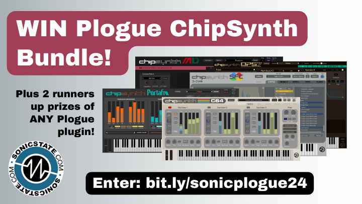 Get in the game with our latest competition! 

Win the <a href="/wwwPLOGUEcom/">Plogue</a> ChipSynth Bundle get the iconic sounds of the Yamaha DX7, Sega Megadrive, SNES, C64 and more! 

It's FREE to enter: bit.ly/sonicplogue24 

#ChipSynth #Plogue #ChipTune #Commodore

sonicstate.com/news/2024/05/2…