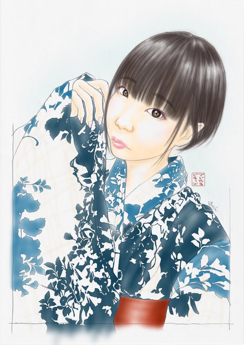 「kimono upper body」 illustration images(Latest)