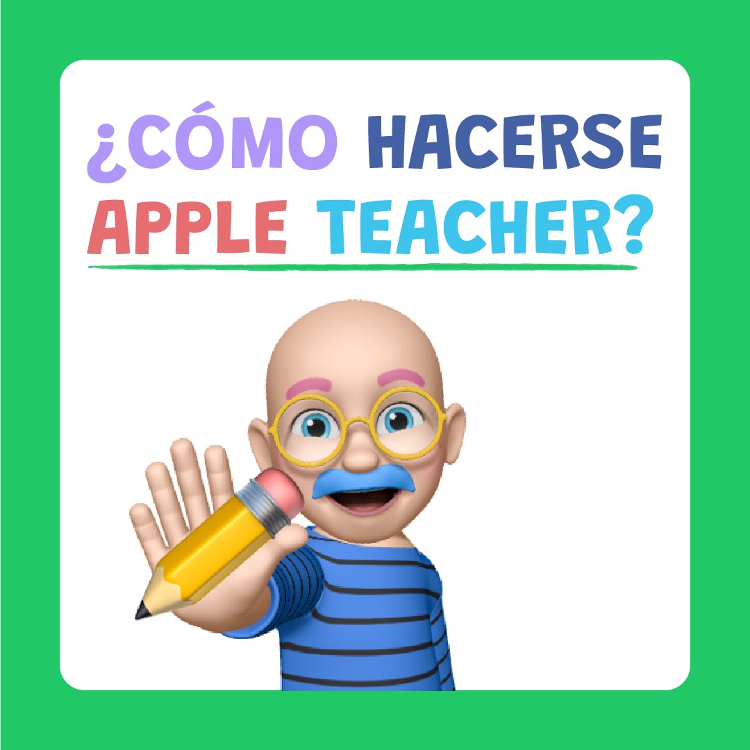 Descubre qué es y cómo hacerte Apple Teacher 👩‍🏫🎓

Desarrolla competencias y habilidades en Mac y iPad en una plataforma online y colaborativa llena de recursos e intensifica el aprendizaje de los alumn@s con Pages, Keynote, Numbers, GarageBand y iMovie.

Dentro hilo🧵👇