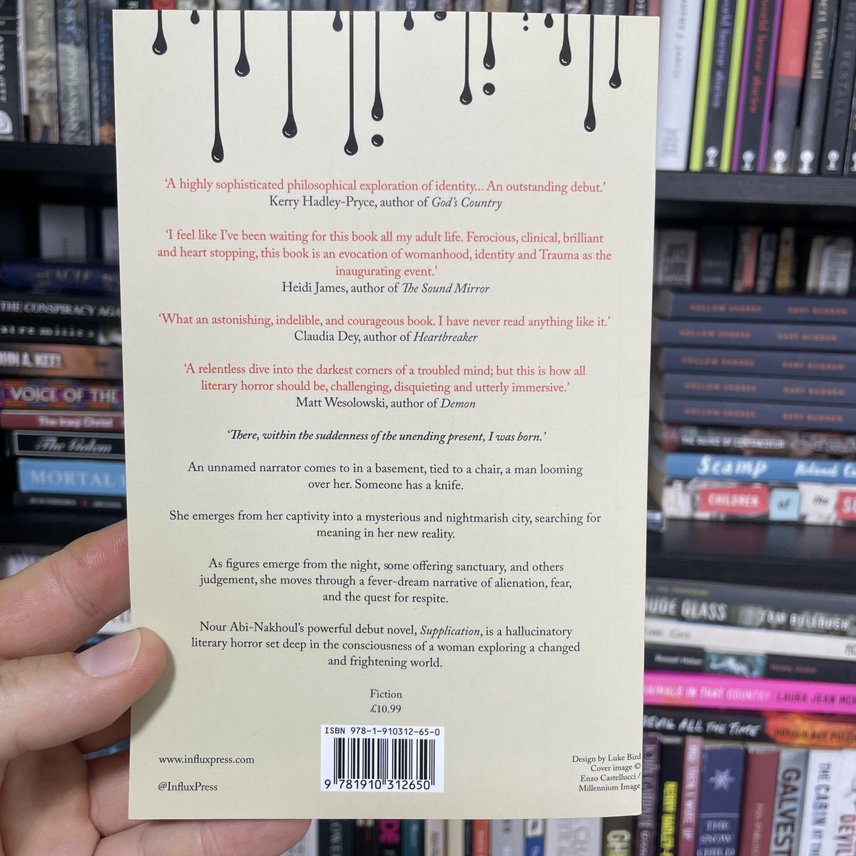 Finished copies of SUPPLICATION by @nourabinakhoul have arrived, and they look fantastic! A few review copies still available - booksellers & reviewers please DM if interested. Pre-orders will be going out this week. Publishes June 6. Buy a copy here: influxpress.com/supplication