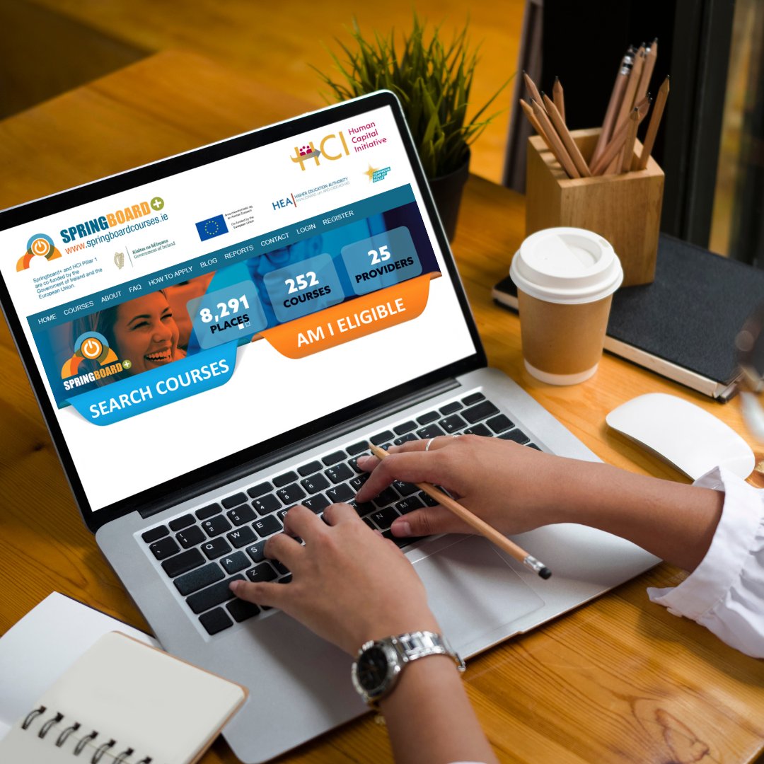 Do you qualify for a FREE place on a higher education course?

The Springboard+ website is your one-stop shop for FAQs, course details, how to apply, how you can get supports, and everything you need to know about this year’s courses. 

springboardcourses.ie 

#SkillsThatWork