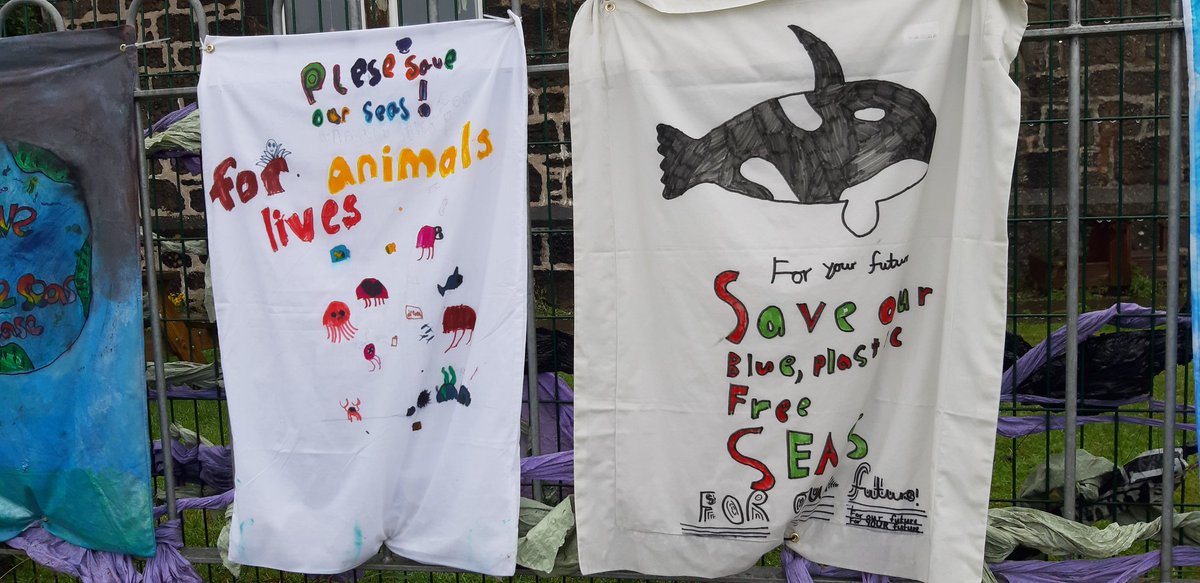 Last week we visited Easdale PS near #Oban. Pupils showed us their #UNCRC Rights Aware School project, complete with life-sized Orca made from recycled & reusable materials. Good luck for your Gold award! #ChildrensRights #GlobalCitizens #Article4 #article24