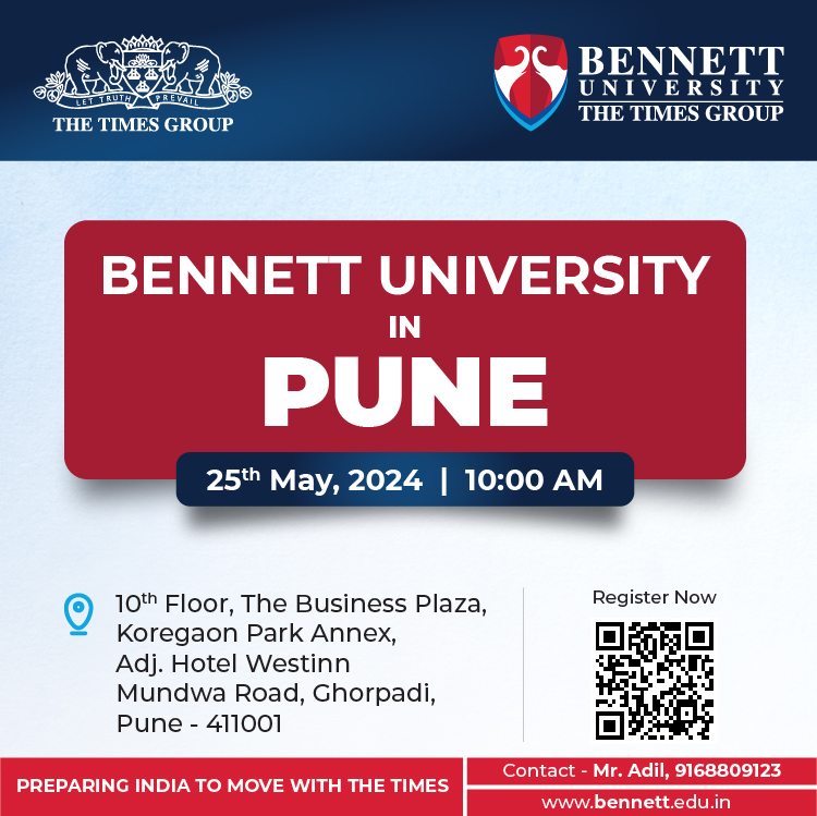 Unveiling your future!  Join Bennett University's Open House in Pune. Meet faculty, explore programs & discover why Bennett is for YOU! Open to all applicants & those who already applied. 

Register Now-  rb.gy/3ocjom

#BennettUniversity #OpenHouse #AdmissionOpen #Pune
