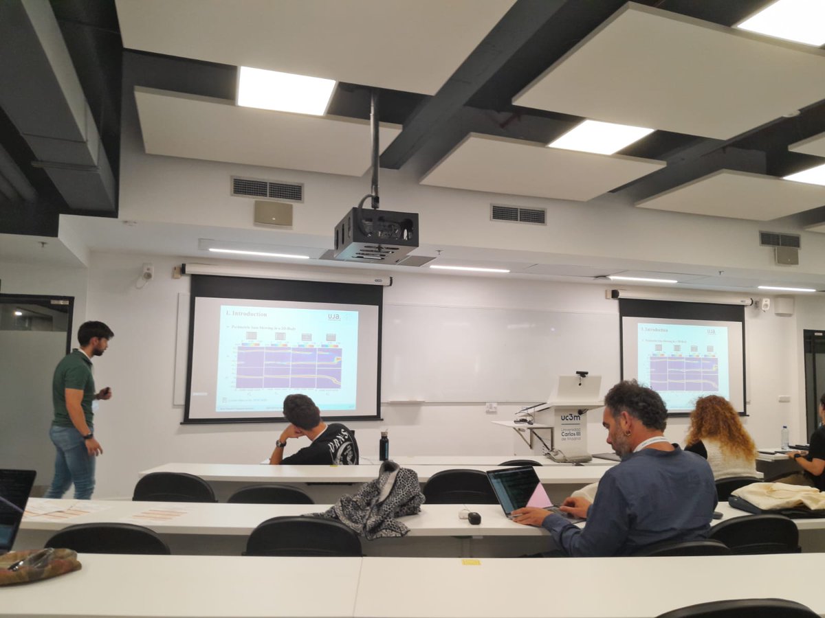 mefluife_ujagr's tweet photo. We were there presenting our research line focused on bluff body wakes and self-adaptive drag reduction devices, within #ESTRANS Project. It was a great opportunity to meet Spanish colleagues in the context of @ercoftac PC Iberia. Thanks for organizing the event
@EAPLAB_UC3M! https://t.co/RMyAswAi19