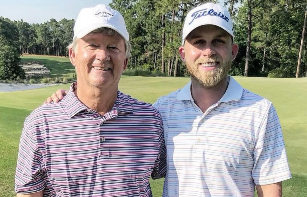 Amazing story ... Michael McGowan (@McGooberish), son of former PGA Tour player Pat and grandson of Peggy Kirk Bell and former @UNCmensGolf player, qualifies for @usopengolf at @PinehurstResort. McGowan shot 68-71 at Dallas Athletic Club on Monday to earn spot in final field.